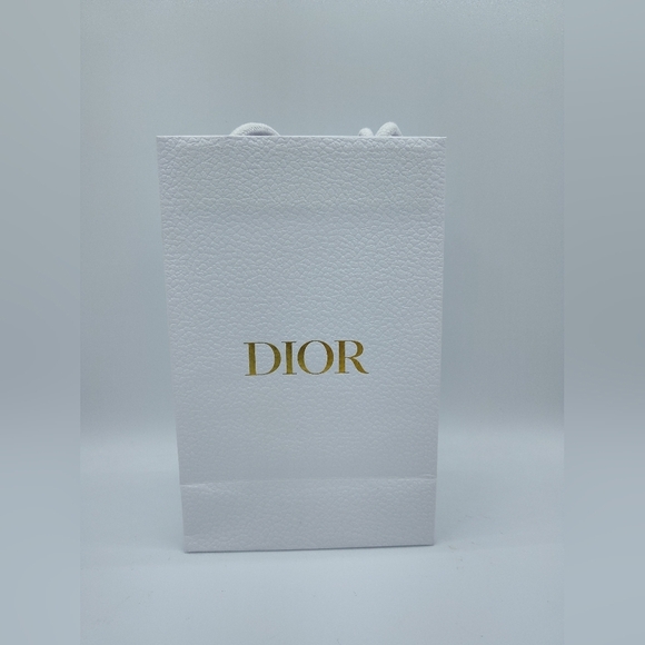 Dior Other - Dior 2022–2023 White Gold Mini Gift Bag Boutique Packaging Rope Handles Pristine
